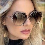 Oversized Fashion Glasses For Women Flattering Slim Design Versatile High-end Look Perfect For Travel And Vacations