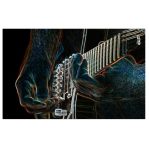 Guitar Player Wall Art Photography Canvas Print 1200 X 800