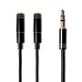 GIZZU 3-POLE Audio Splitter Cable - BLACK-GAP35M2F