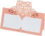 50PCS Hollowed Out Love Card Place Name Seats Paper Place Cards