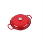 30 Cm Red Multipurpose Casserole With Lid Cook And Serve Casserole