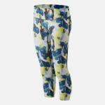 New Balance Women's Acc Capri Pnt - Blue yellow - XL