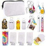 23PCS Sublimation Blanks Sublimation Gift Bag Blanks Sublimation Blanks Products Set Sublimation Makeup Bag Sublimation Slim Can