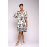 Print Border Dress