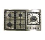 Alva - 90CM 5 Burner Gas Hob - Stainless Steel