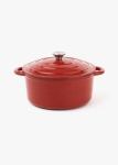 24CM Cast Iron Pot Red