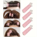 4PCS/SET Volumizing Hair Root Rollers Fluffy Air Bangs Tools Heartless Hair Curlers Diy Hair Styling Accessories For Women And D