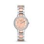 Fossil Virginia Two Tone Silver/rose Gold Watch ES3405