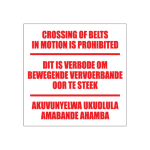 Crossing Of Belts Sign