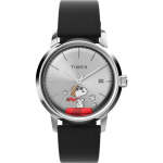 TIMEX Peanuts Marlin Automatic Snoopy Flying Ace Leather Strap Watch