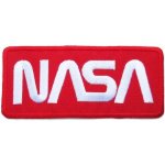 Nasa Badge Iron On Patches Red-white