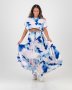 Long Tiered Fiesta Skirt Tie Dye - L