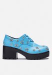 A Stolen Bloom Lace Up - Blue Flowers