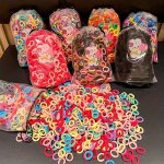 100PCS Girls Durable Elastic Hair Rings Scrunchies Colorful Ponytail Bands