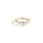 Scattered Diamond Band - Natural White Gold 18CT