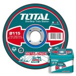 Total Tools Set Cutting Disc Abrasive Metal 115X1MM 100PCS