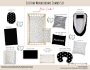 Cot Duvet Bedding – Monochrome Combo Set
