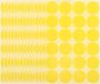 Adhesive Dot Stickers 32MM Yellow Circle Label Stickers 2 Packs 360PCS