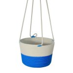 Hanging Planter - Ocean Blue Only - Wide-medium