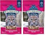 Blue Buffalo Wilderness Grain Free Soft-moist Chicken & Salmon Cat Treats 2-OZ. Bag Pack Of 2