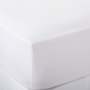 Whisper Soft 660 Thread Count Sateen Fitted Sheet - White - Super King 218 X 204 X 35CM