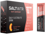 Saltwtr Summer Peach - Sugar-free Electrolytes Gut Support Hydration - 40 Pack