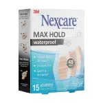 Waterproof Maxhold Plasters 15CT Assorted