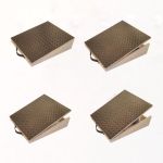 Ergo Adjustable Footrest & Exercise Slant Board - Rustic Wood