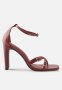Cotton On Minnie Strappy Block Heel - Sangria/silver Diamante Buckle