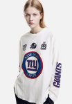 Oversized Printed Top - Cream Nfl