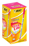 BIC Crystal Medium Xtra Life Ballpoint Pens - Red Box Of 60