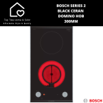 Bosch Series 2 - Black Ceran Domino Hob - 30CM