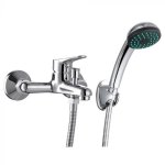 Quartz Solid Bath Mixer With Hand Shower