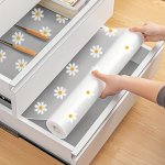Waterproof Non-slip Plastic Shelf Liner Roll 1 Roll Multipurpose Cabinet Drawer Mat Liner For Kitchen Fridge Table - Daisy Desig