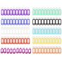 Plastic Key Tags Key Labels With Ring & Label Window - 10 Colors 100 Pieces