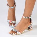 Madison Amira Heel - White Floral - 8