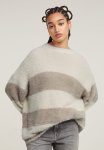 G-star Raw Fuzzy Stripe Loose Knit Wmn - Neutral