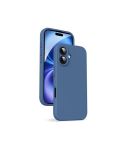 Liquid Silicone Back Case Compatible With Iphone 16 -blue
