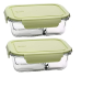 2 Compartment Food Container Lunch Box