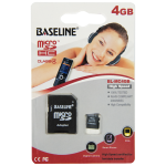 4GB Microsdhc Class 4 10 Memory Card With Sd Adapter BLRP-MC4GB