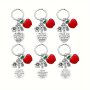 6PCS Teacher Keychain Teacher Appreciation Gifts Thank You Gifts For Teachers Teacher's Day Graduation Day Retirement Day