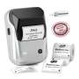 NB493 - NIIMBOT - B1 - PORTABLE THERMAL LABEL BLUETOOTH PRINTER INCL FREE WHITE LABEL (50X30MM) SILVER