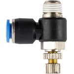 AirCraft Flow Control Swivel Elbow Pu 6MM X 1 8" M
