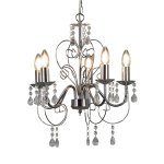 Cleo 5-LIGHT Chandelier - Chrome