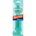 Green Aloe & Vitamin E 4-BLADE Disposable Razors 4 Pack