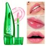 Aloe Lip Oil Color Changing Transparent Lip Glaze Water Light Moisturizing Liquid Lipstick Mirror Finish Lip Balm Lip Gloss Daily Makeup Lip Care Cosmetics