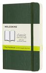 Moleskine Classic Notebook Soft Cover Pocket 3.5" X 5.5" Plain blank Myrtle Green 192 Pages