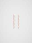 Polly Pave Drop Earrings - 0 Rose Gold crystal