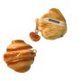 Croissant Case Compatible With Airpods 4 Cute 3D Bakery Tpu Cover