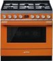 Smeg CPF9GMOR Portofino Cooker And Multifunction Oven 90CM Orange